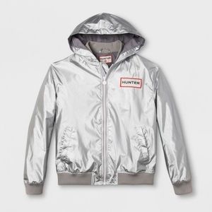 HUNTER (for target) Metallic Silver Rain Jacket